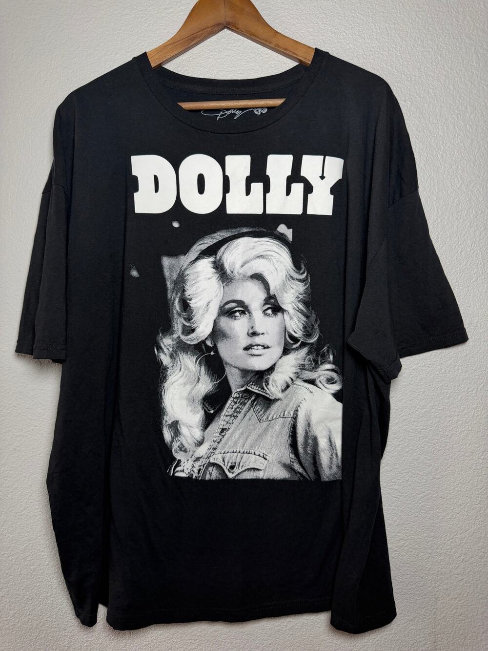 Dolly Parton Graphic T-Shirt 3X Black Country Music Tee Oversized unisex